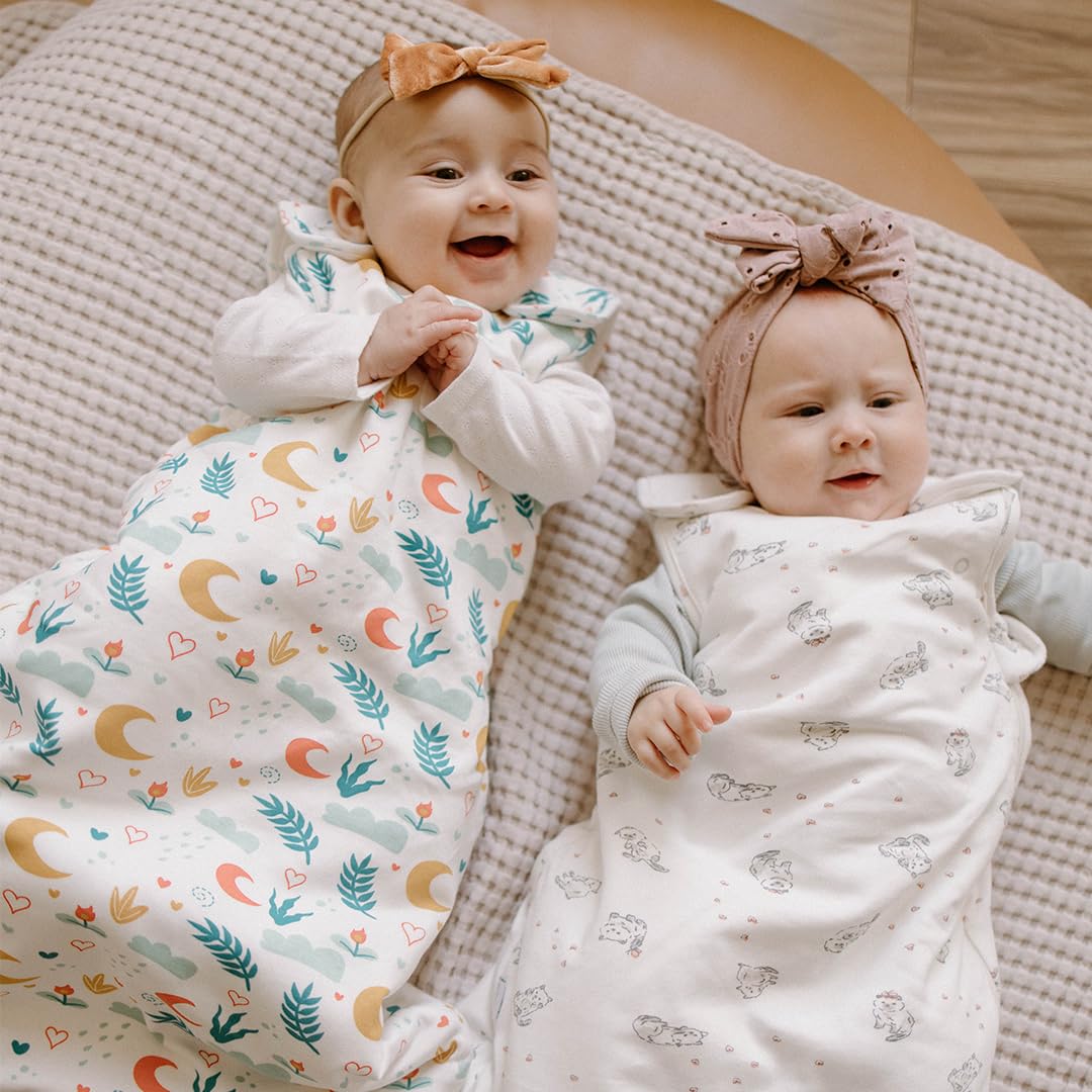 Ouch Baby Sleep Sack care-wash-ready design resists shrinking and keeps softness.