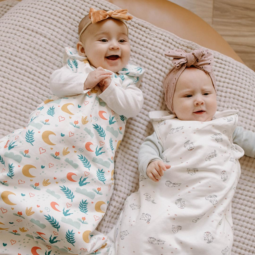 Ouch Baby Sleep Sack care-wash-ready design resists shrinking and keeps softness.