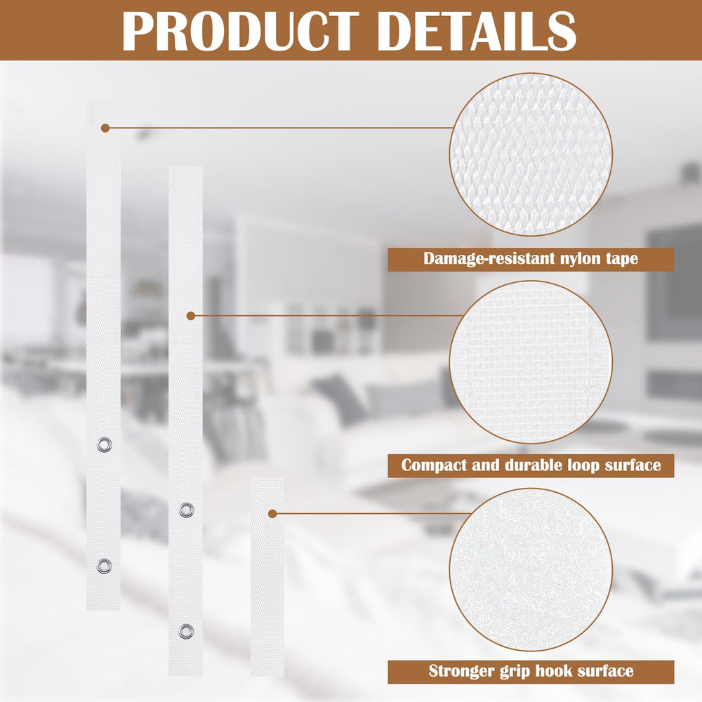Oudain anti-tip anchors nylon material closeup highlighting sturdy stitching for reliability