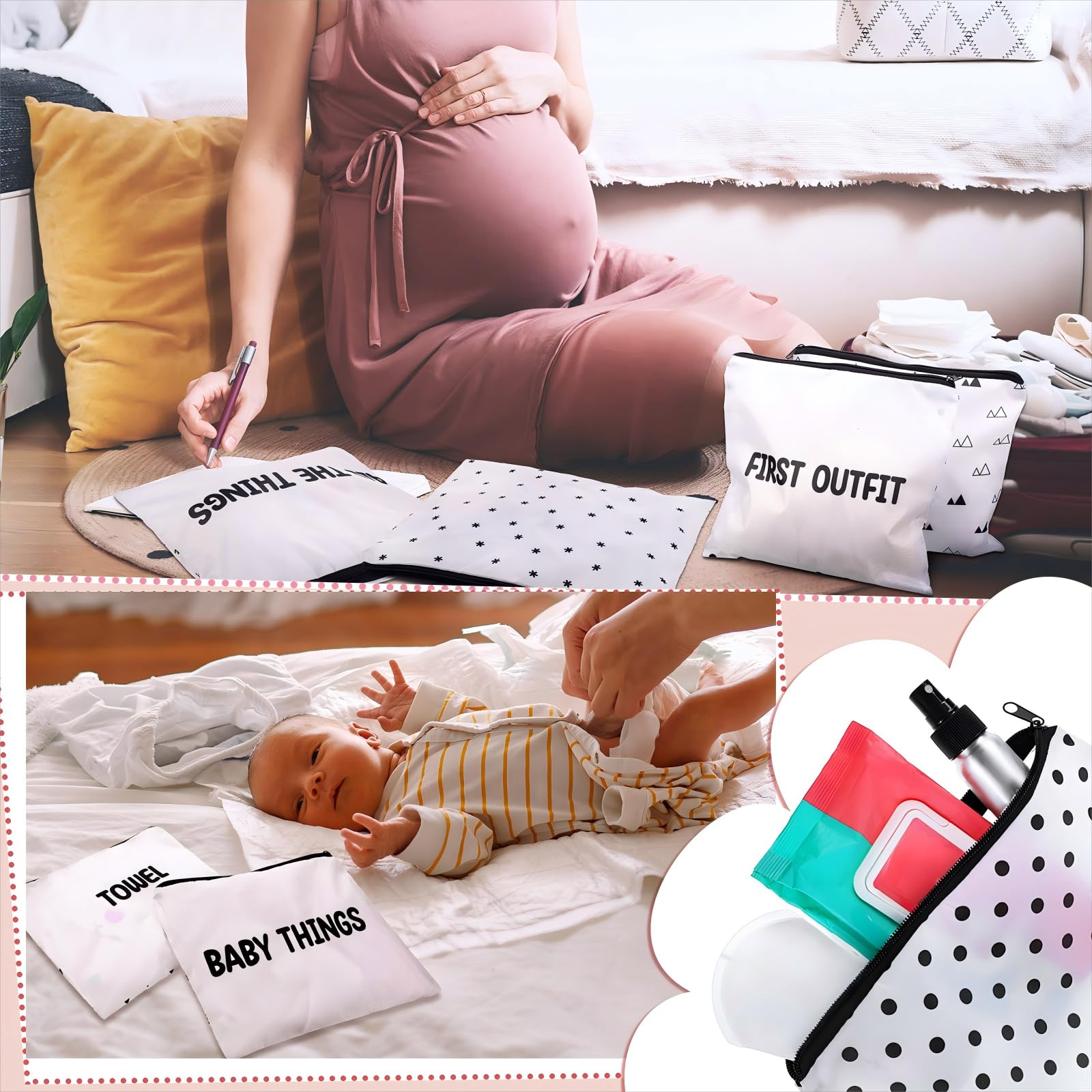 Oudain hospital bags are travel-ready and easy to pack