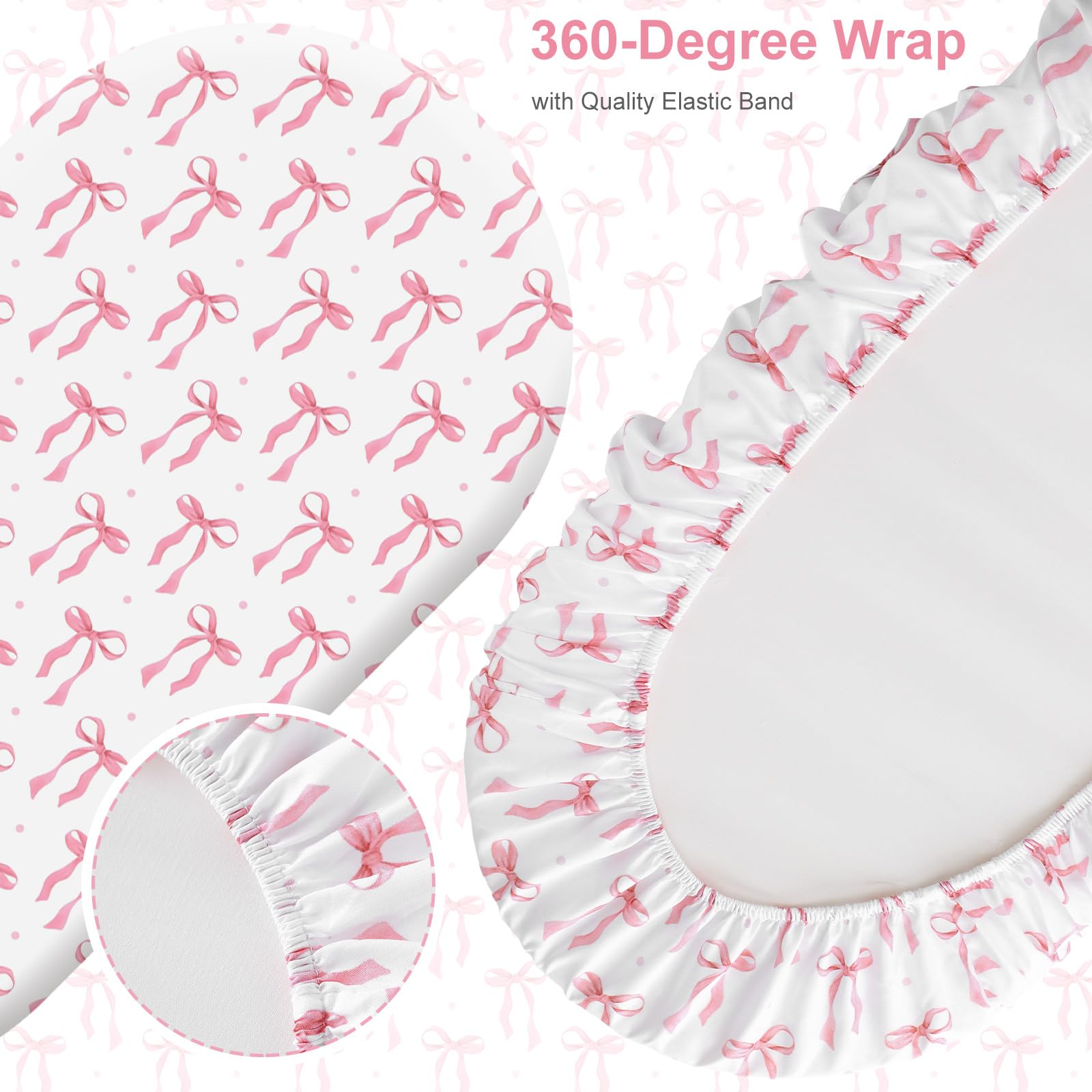 Oudain stretchable fitted sheet fits oval cradles securely, reducing shifting during nap time