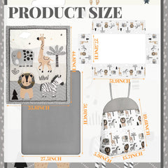 Oudain woodland animals diaper stacker keeps essentials within reach.