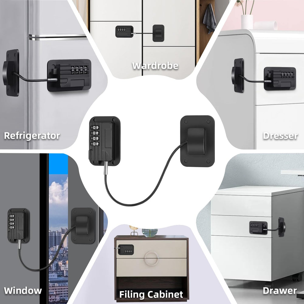 Ougourim Upgraded Fridge Lock helps keep pets and kids away
