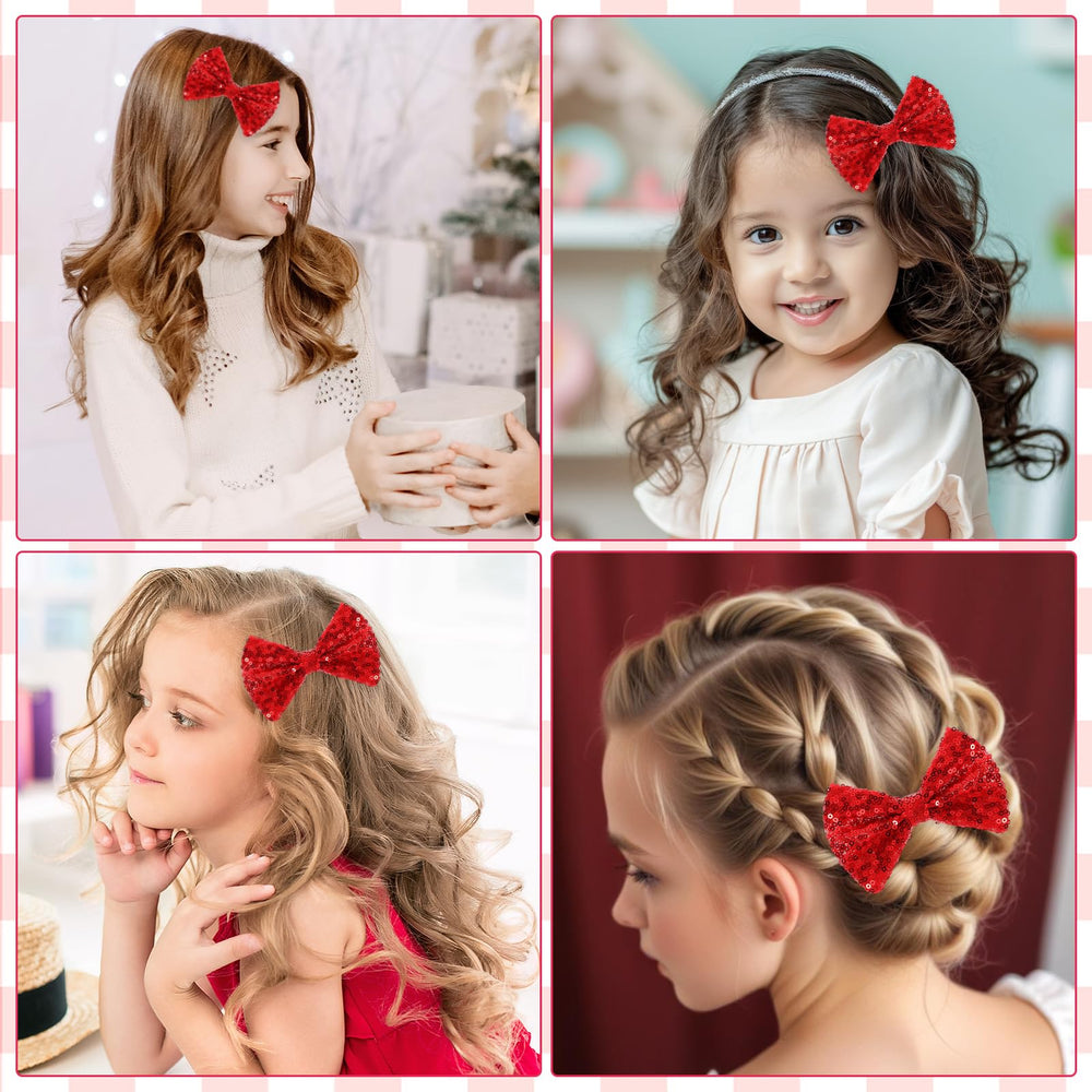 Ouligay bow hairpin length shows versatile fit for various hairstyles.