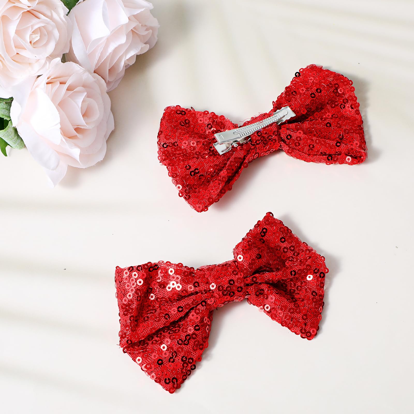 Ouligay gift-ready red bow ideal for holidays and special gifts.