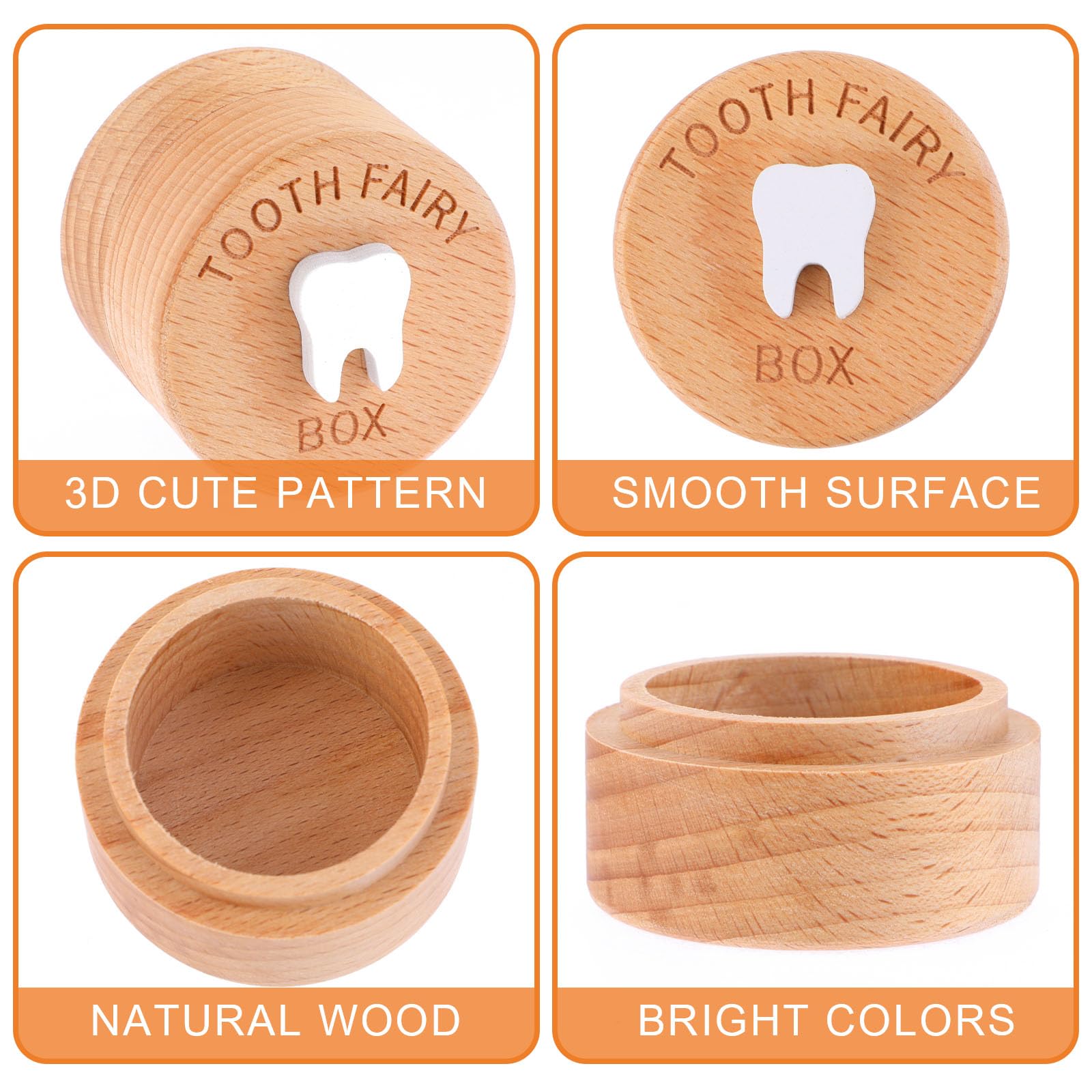 Ouligay Tooth Fairy Box stores lost baby teeth as a cherished memory keepsake.