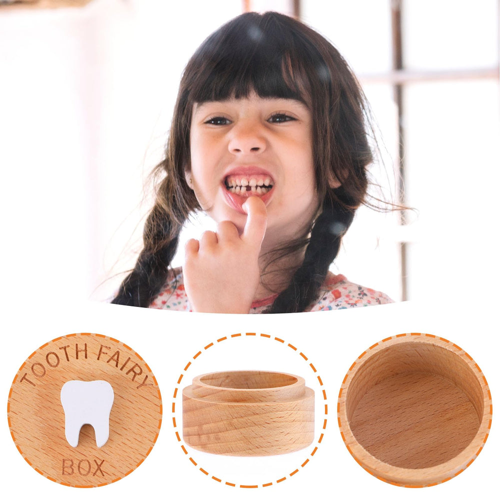 Ouligay Tooth Fairy Box easy-clean wood finish supports simple maintenance.