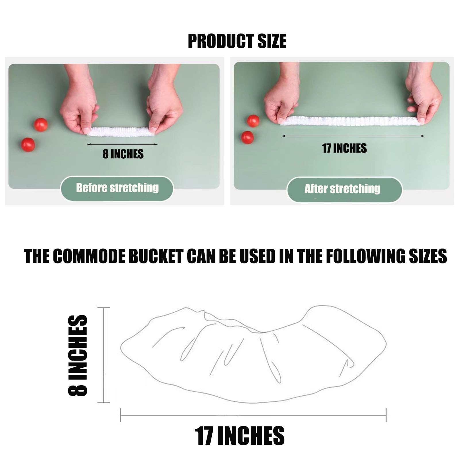 OULIGET elastic pocket mouth design secures liners quickly during on-the-go use.