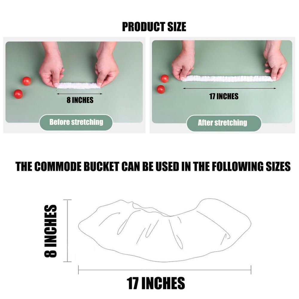 OULIGET potty liners food-grade film close-up highlights child-friendly material for daily use.