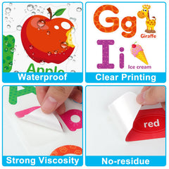 OUNENO bright color non-toxic wall stickers safe kid-friendly decor