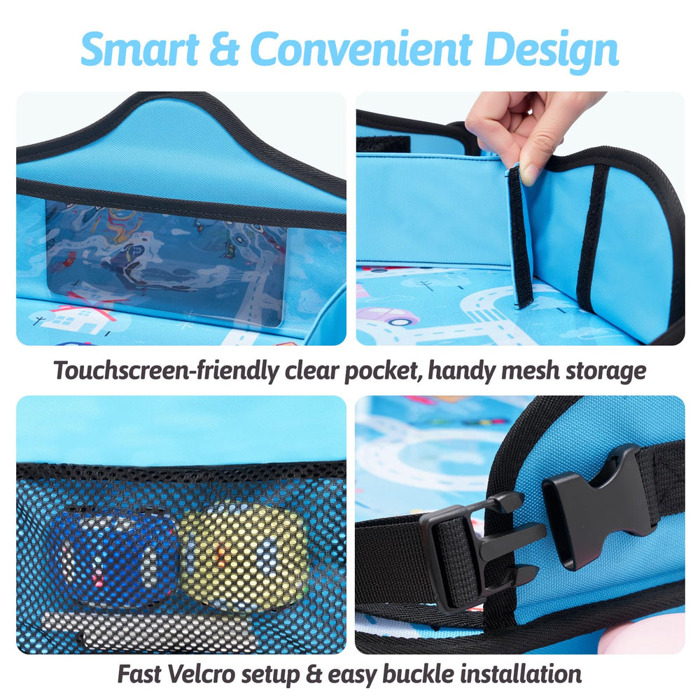 OUOZZZ Kids Travel Tray paper slot stores drawing paper neatly