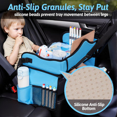 OUOZZZ Kids Travel Tray silicone base keeps items from sliding on turns