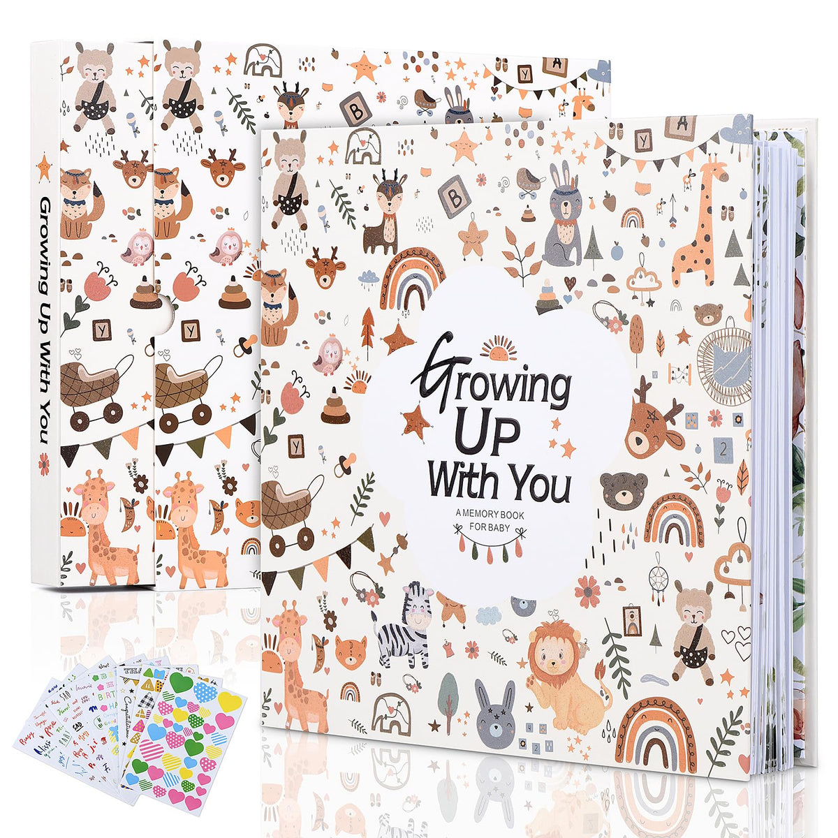 Our Little Miracle baby memory book cover with gold-foil finish highlights premium keepsakes.