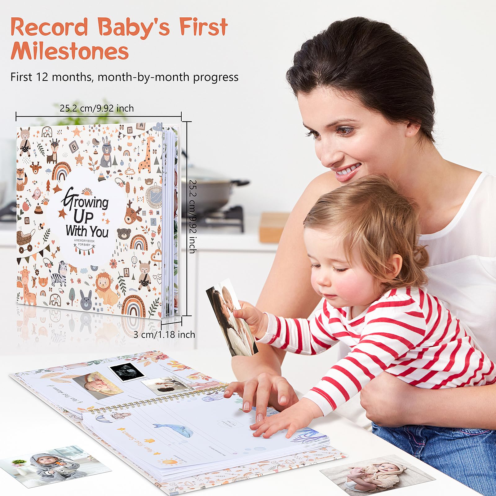 Our Little Miracle memory book pages with soft padding for comfortable journaling.