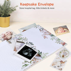 Our Little Miracle memory book pockets-keepsakes for photos and mementos.