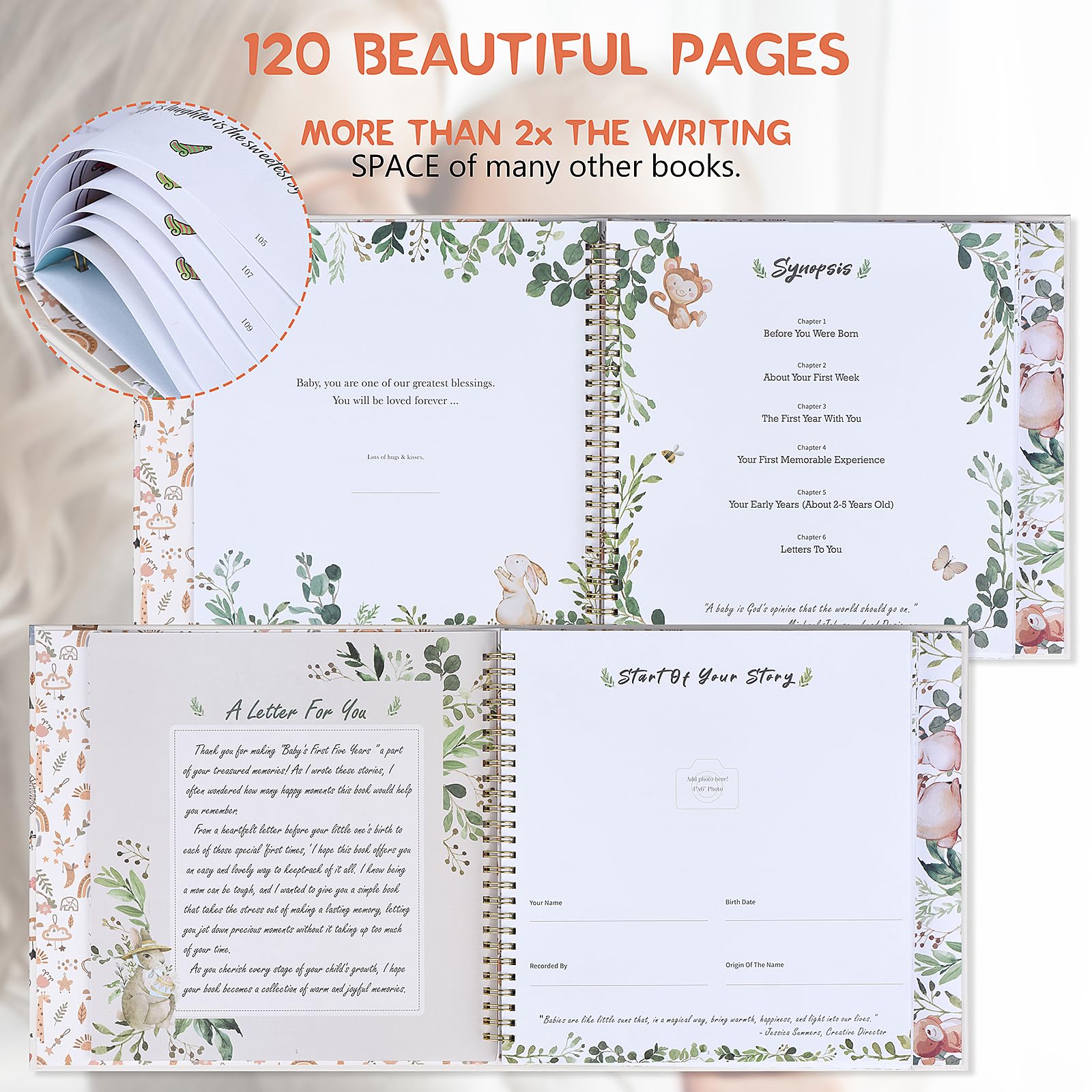 Our Little Miracle memory book in use, journaling daily memories with family.