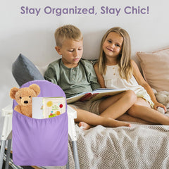 Ourea high-chair handy-pocket-pouch-pu-material is stain-resistant and easy to wipe clean.