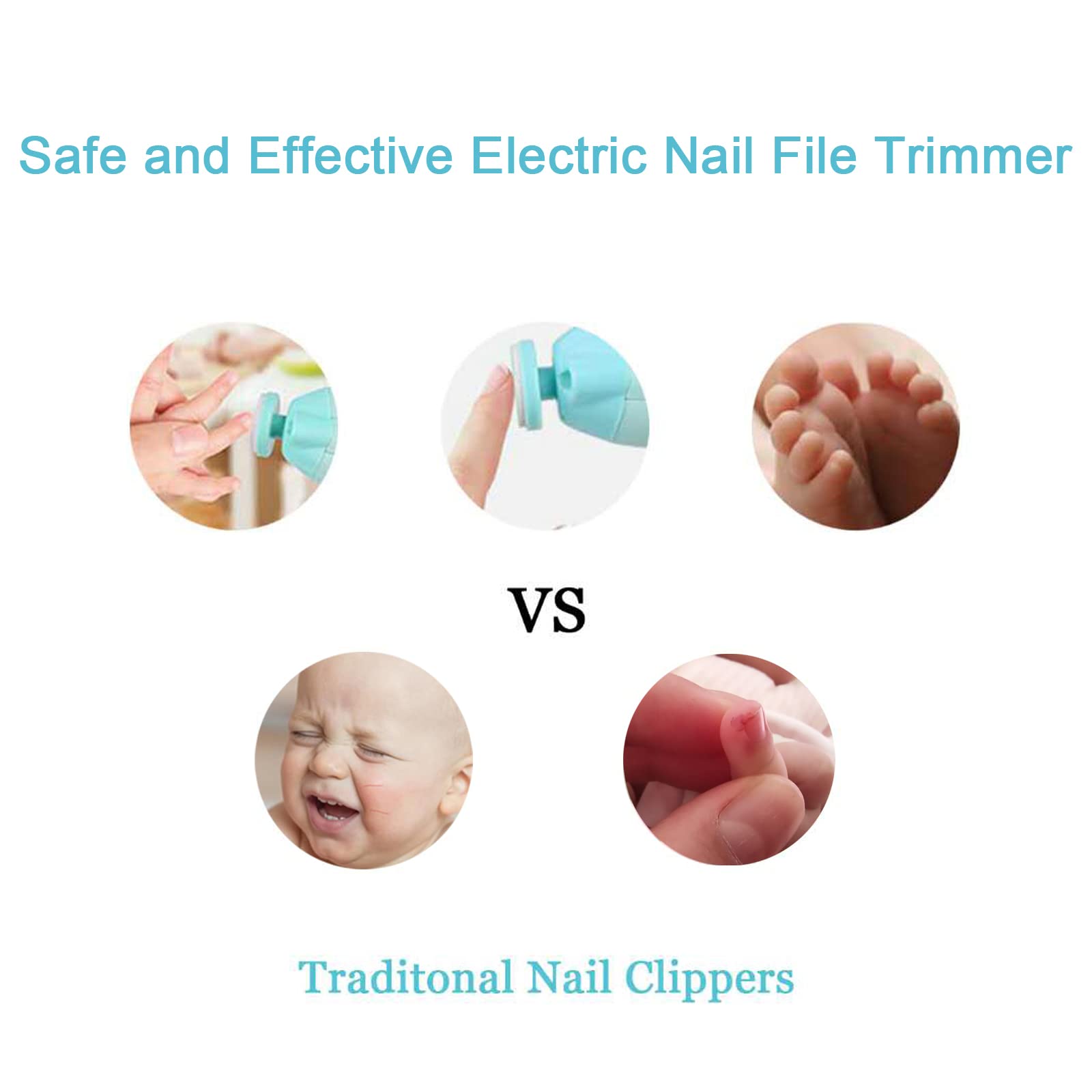 OUREPOCA 360-degree trimming and polishing for smooth nails