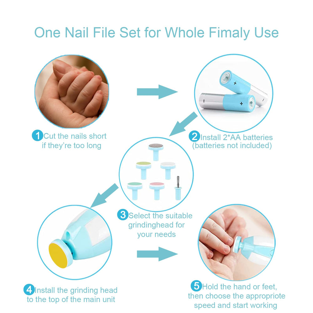 OUREPOCA adjustable speed for different nail textures and ages