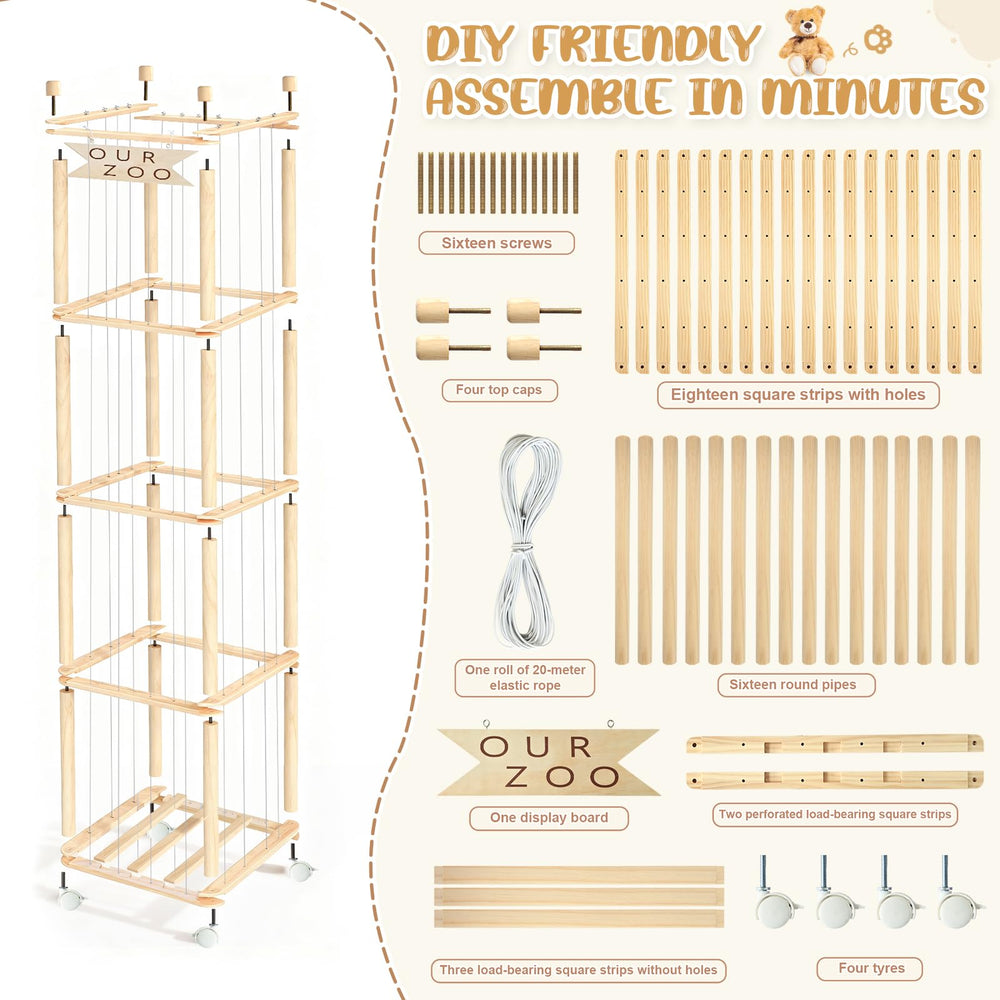 OurWarm open cage design provides easy toy access for kids.