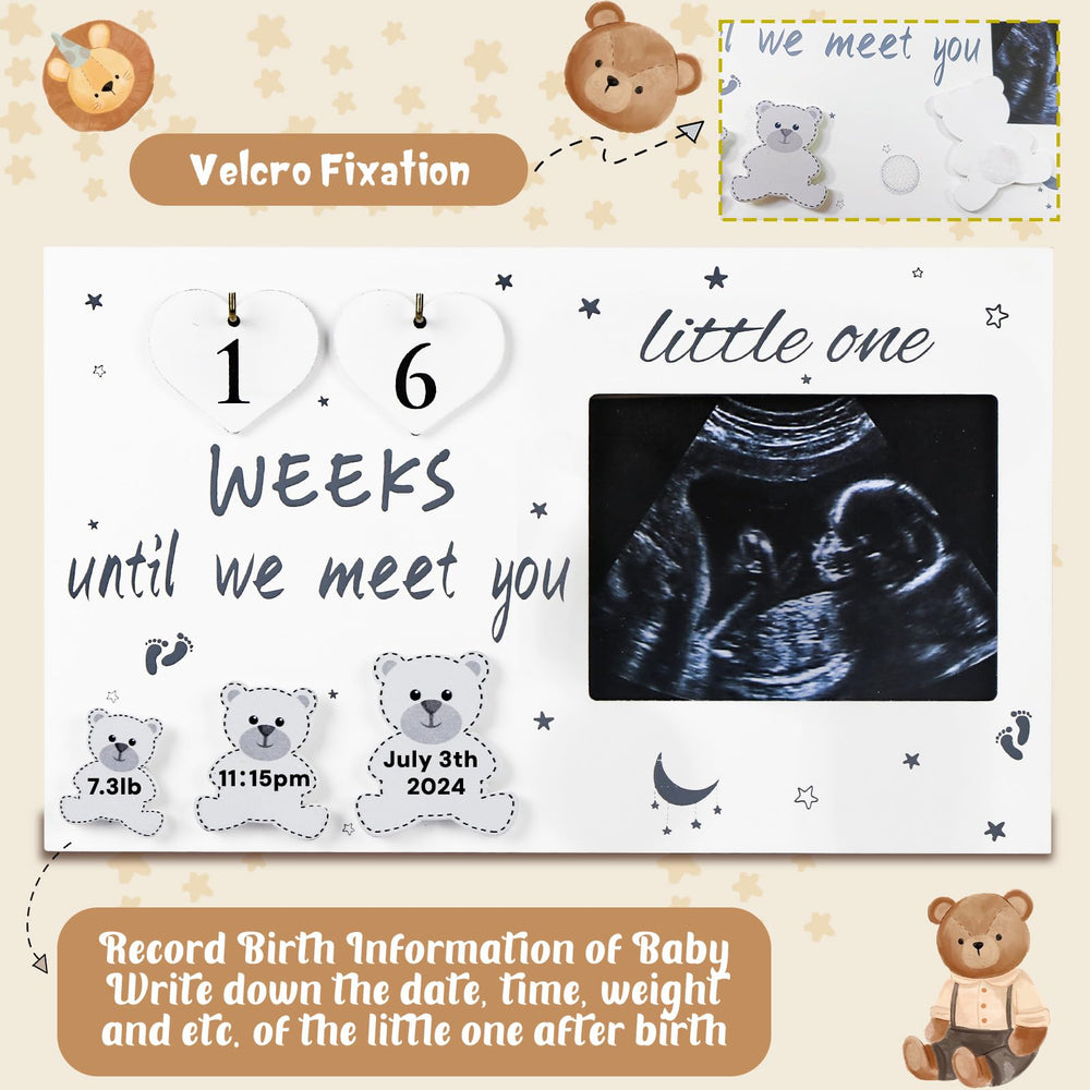 OurWarm ultrasound picture frame baby announcement style makes sharing pregnancy news stylish and memorable.