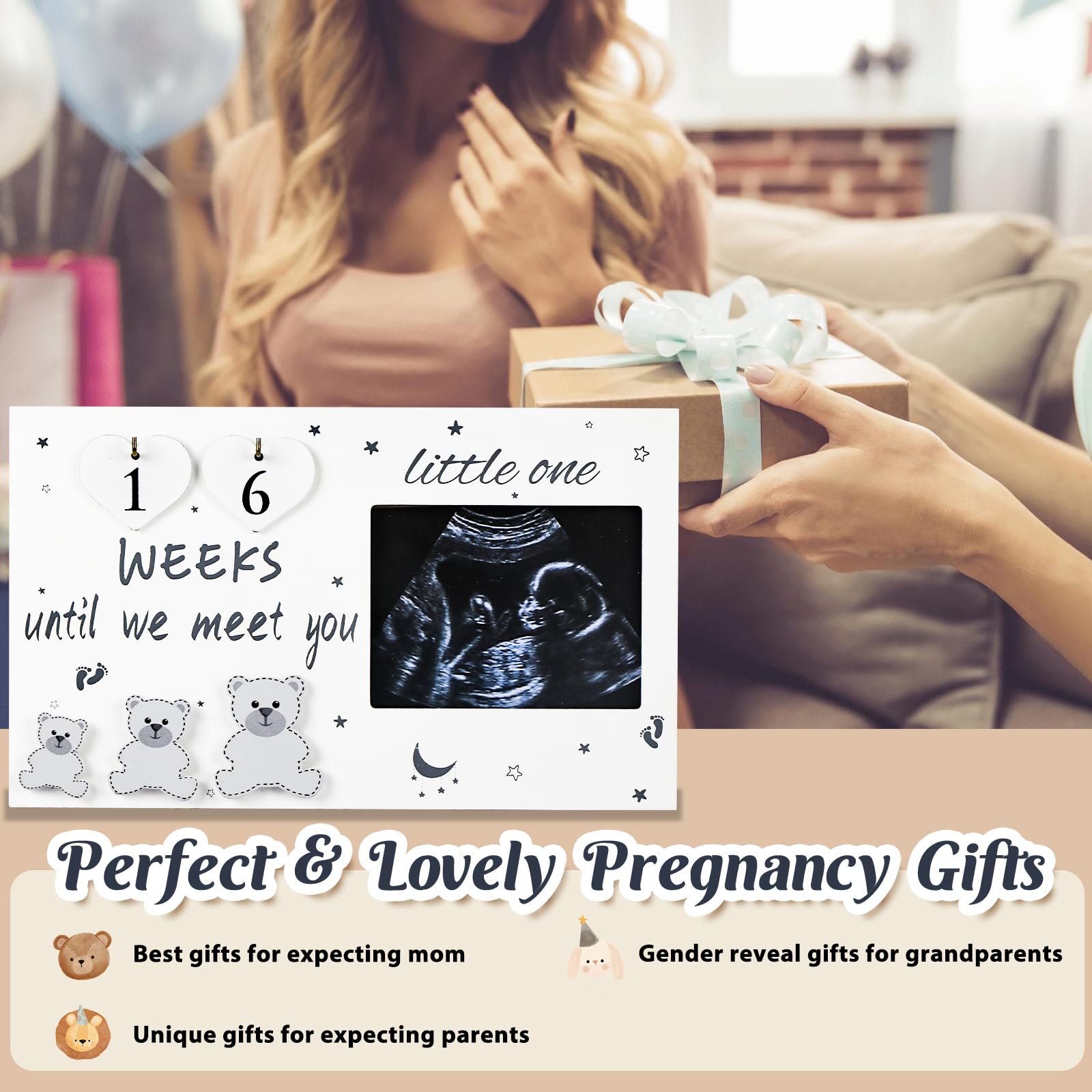 OurWarm ultrasound picture frame family moment keepsake for photo memories and nursery storytelling.