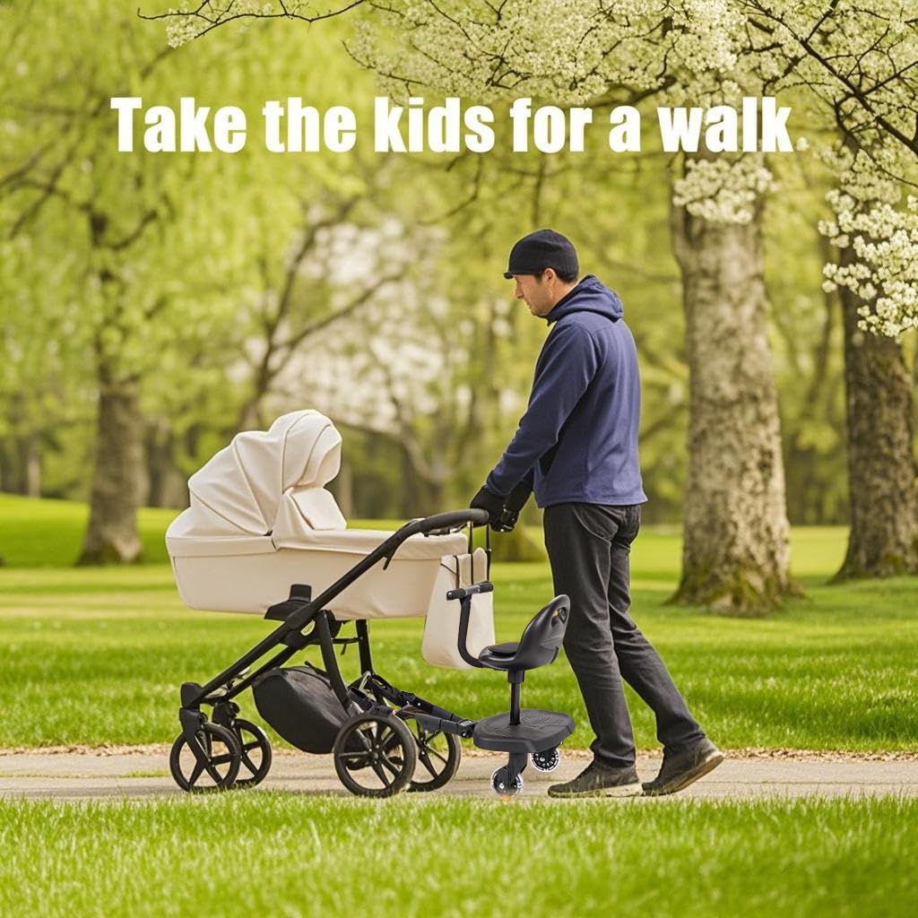 OUSEXI travel-friendly stroller board setup demonstrates easy, compact configuration.