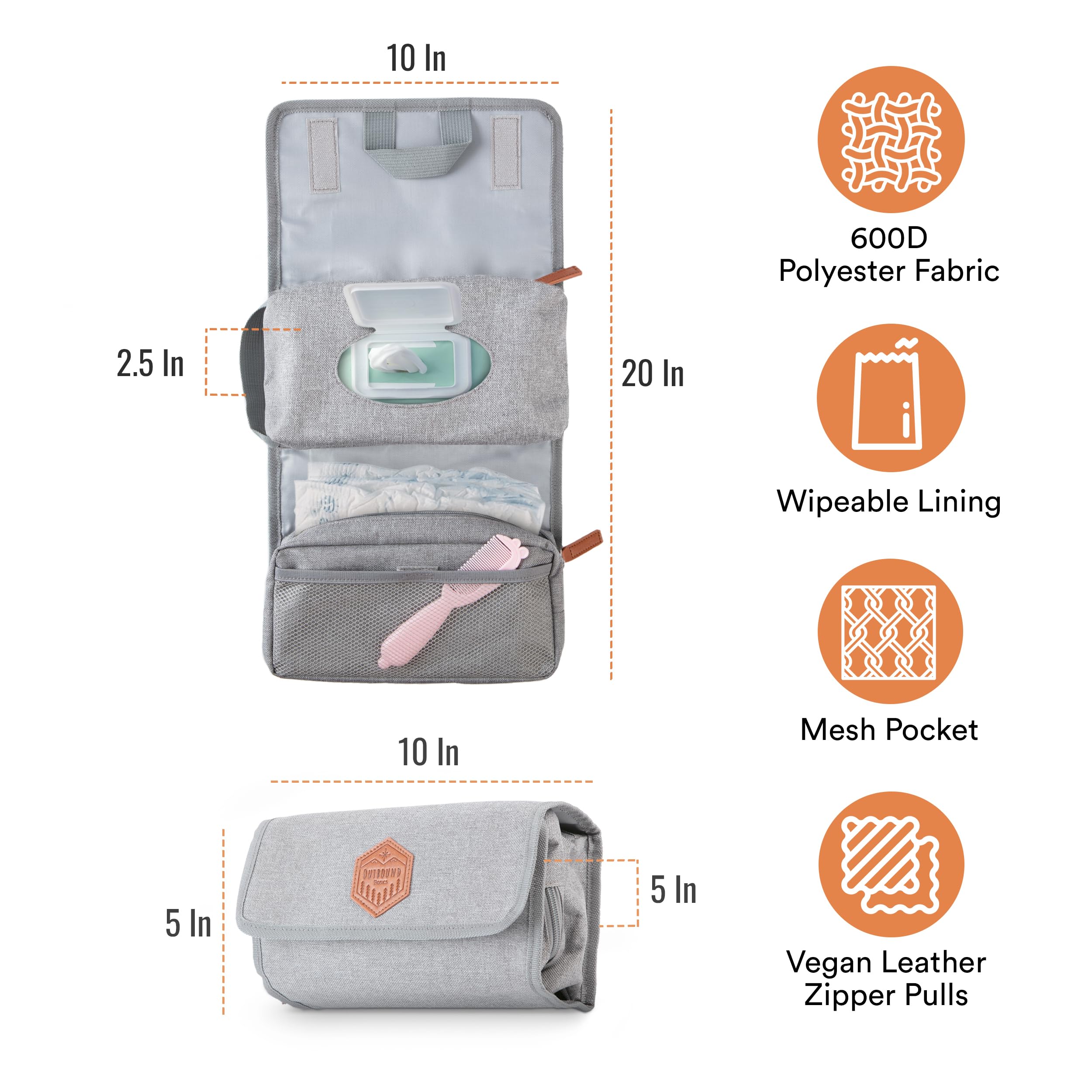 Outbound Basics multiple pockets help keep small items accessible.