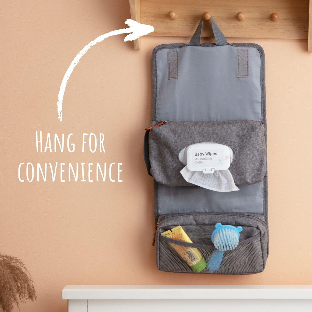 Outbound Basics wipes holder shows 84-count capacity for ready diaper changes.