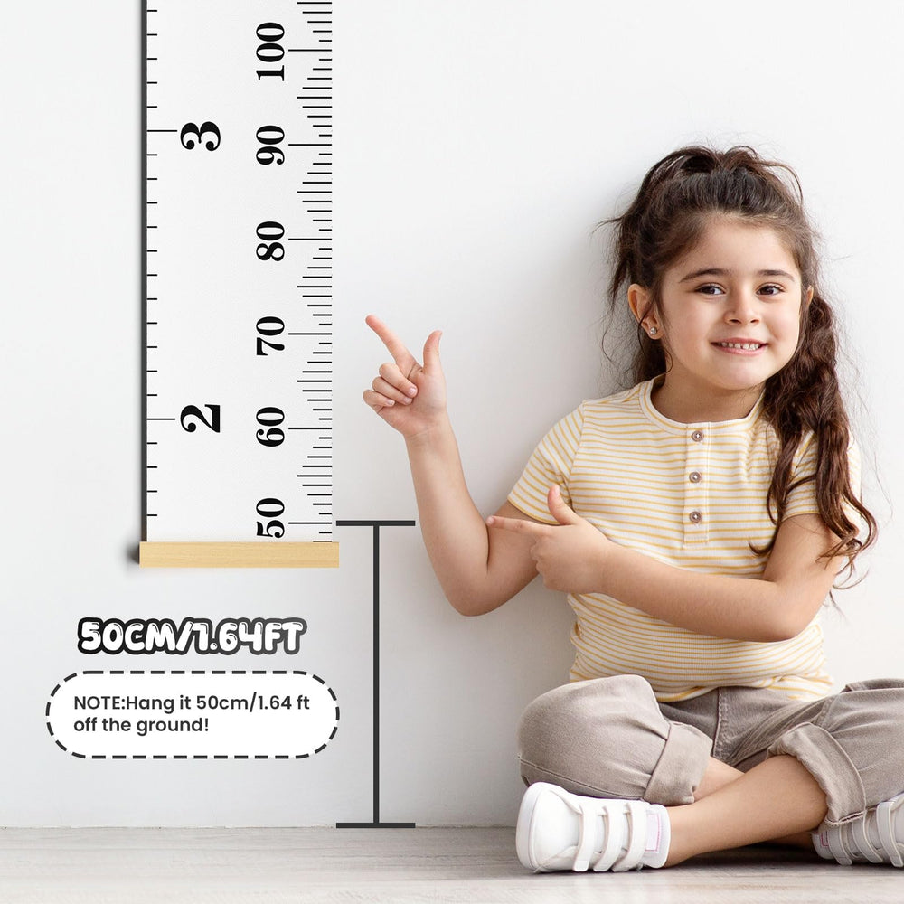 Outivity growth chart removable wall decor offers clutter-free, easy relocation