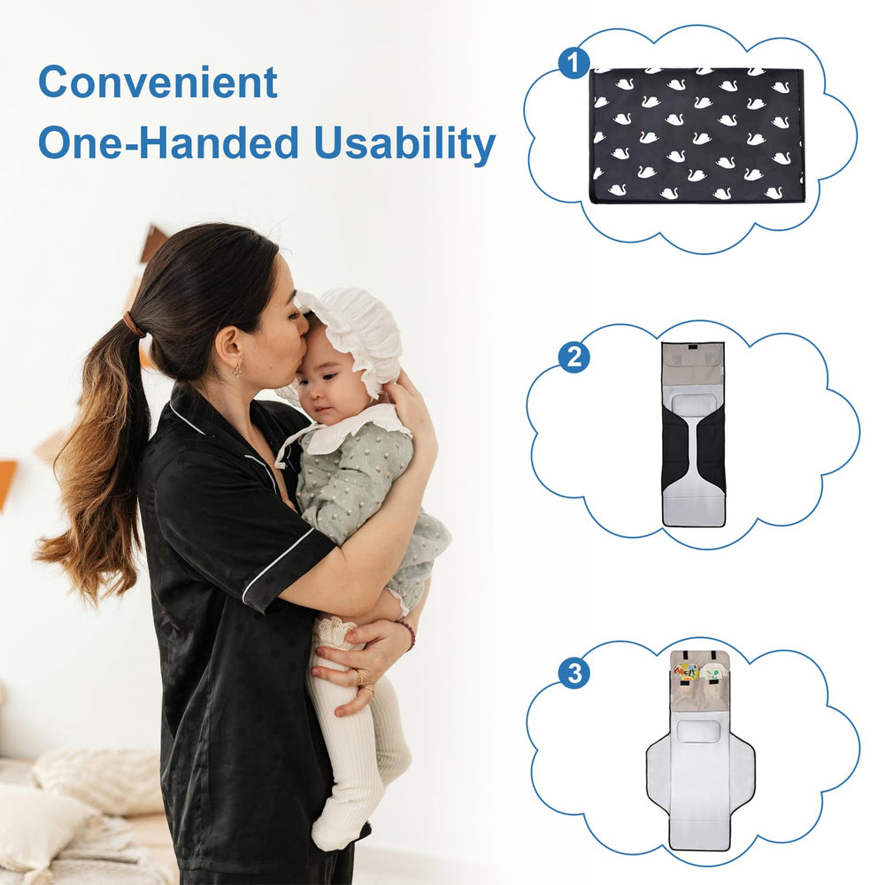 Outtip changing pad wipeable-waterproof-surface: easy clean after spills.
