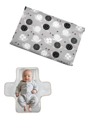 Outtip Cute Snail Changing Mat folded compact, travel-ready for diaper bags.