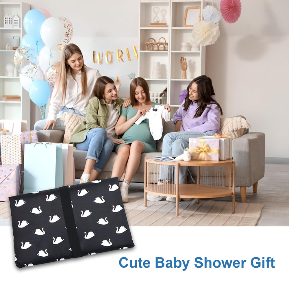 Outtip gift-ready changing mat makes a practical baby shower gift.
