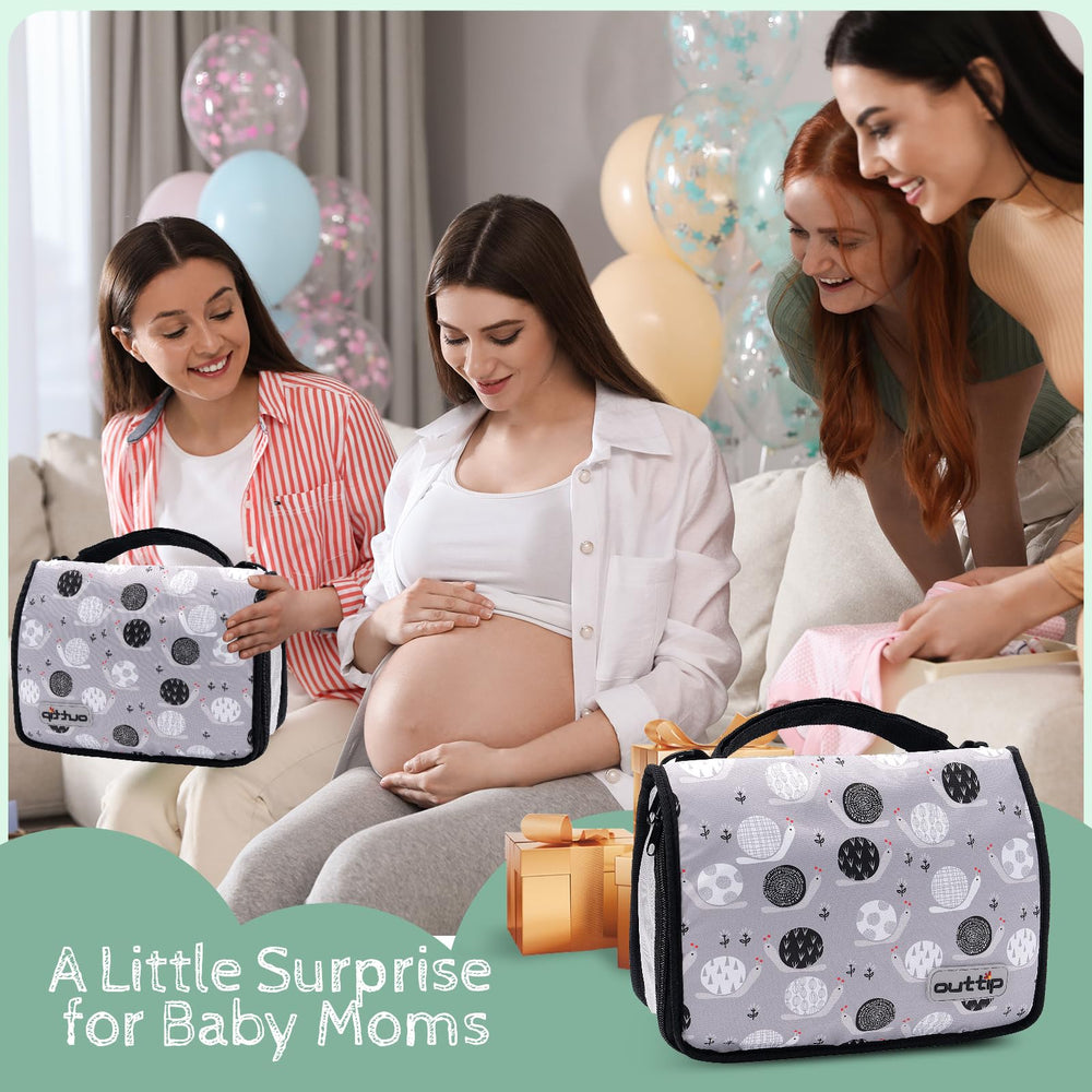 OUTTIP travel-ready design includes stroller straps for easy on-the-go attachment.