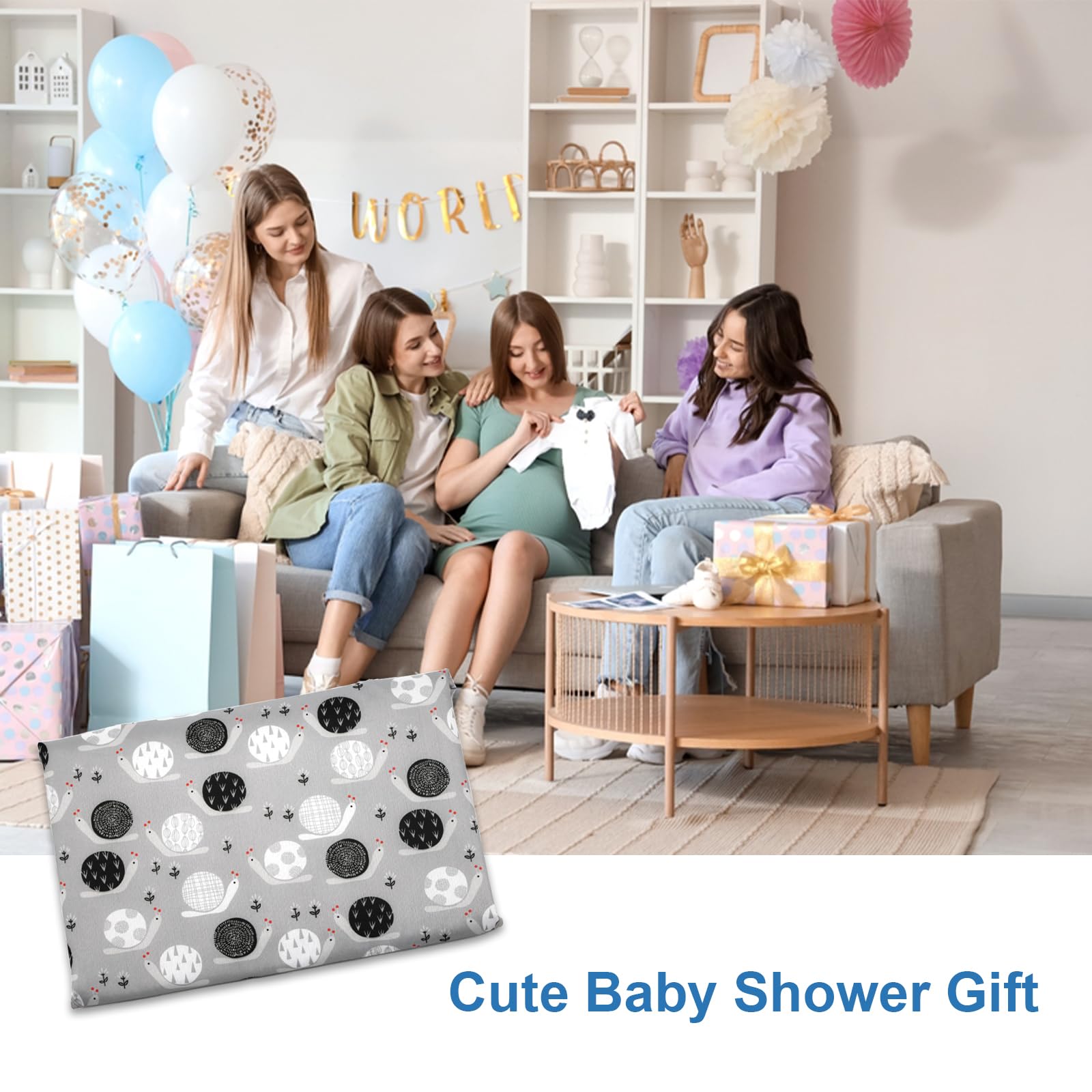 Outtip Snail prints design adds cute style for babies and moms.