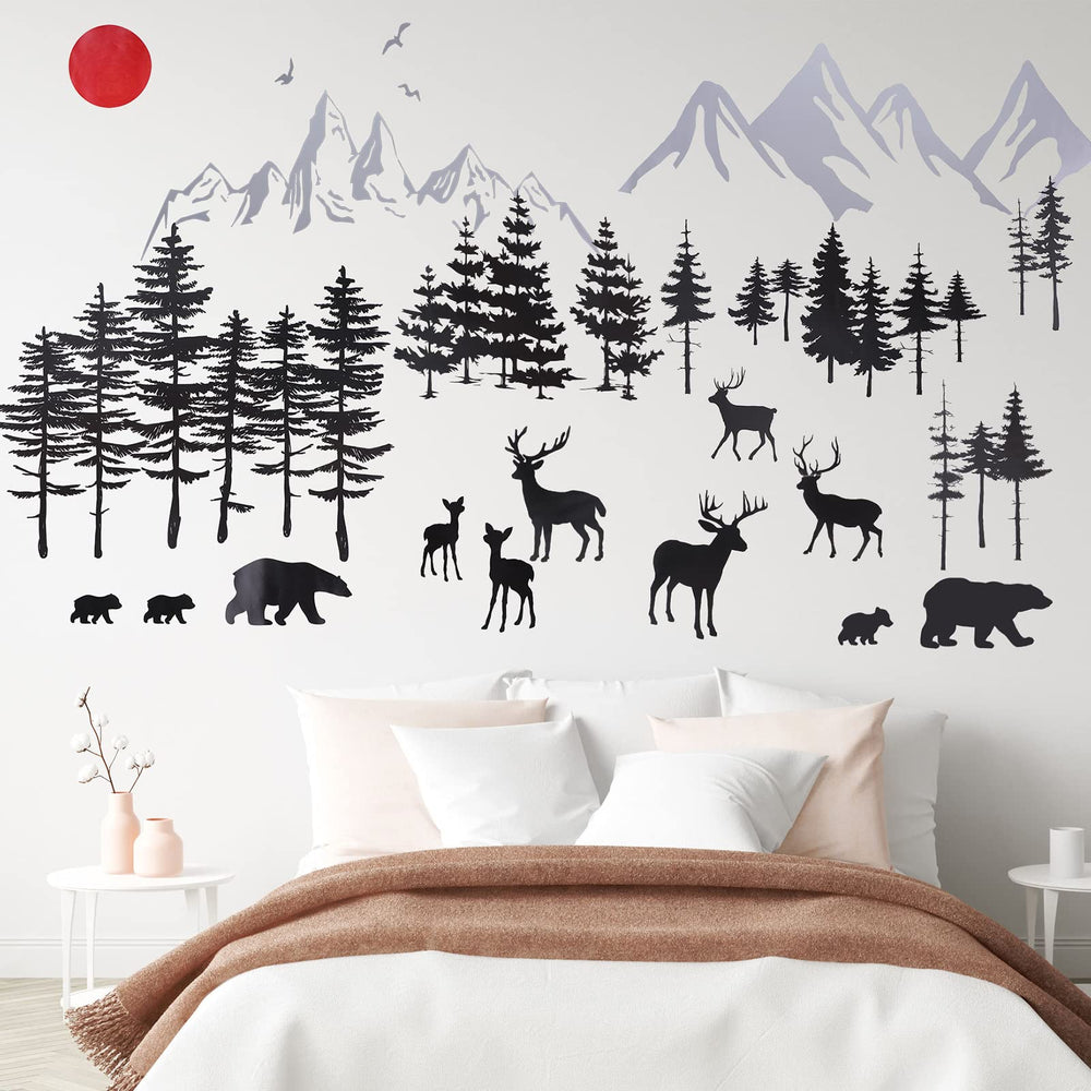 Outus 3-sheets-decorative-stickers offer flexible layout options for customizing walls.