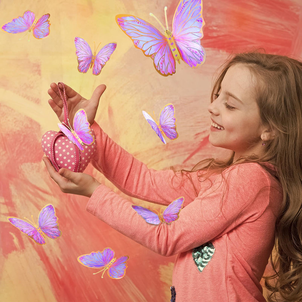 Outus pink butterfly decorations for baby showers and weddings boost backdrops.
