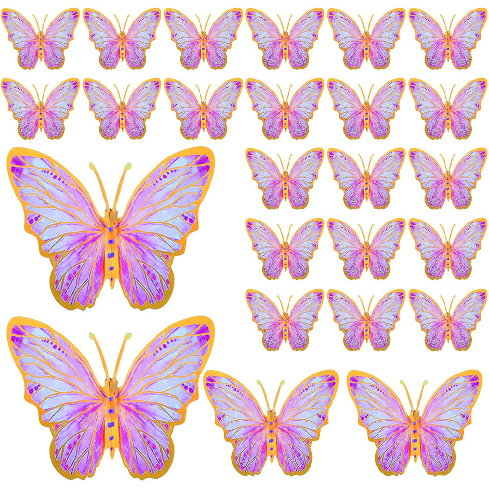 Outus butterfly wall stickers 12-inch pink create a festive focal point for parties.