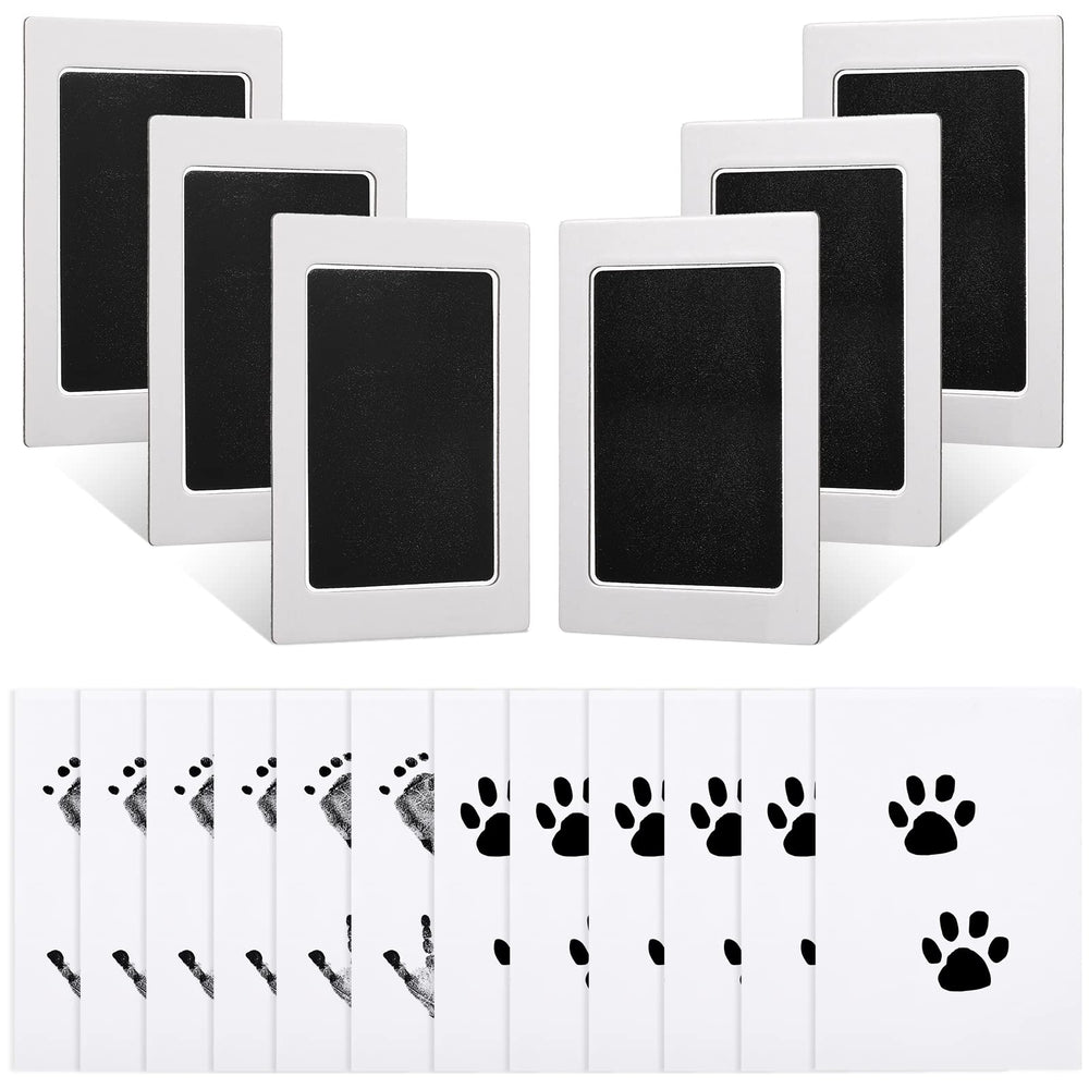 Outus Clean Touch Ink Pad collection with six colors for vibrant baby handprints keepsake