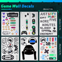 Outus game-controller sticker pack sheets highlight iconic icons for engaging, easy DIY decor.