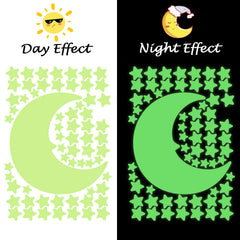 Outus glow dots and stars stickers close-up showing varied sizes