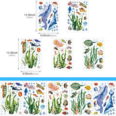 Outus glow ocean wall decal fish collection brightens rooms and sparks curiosity.