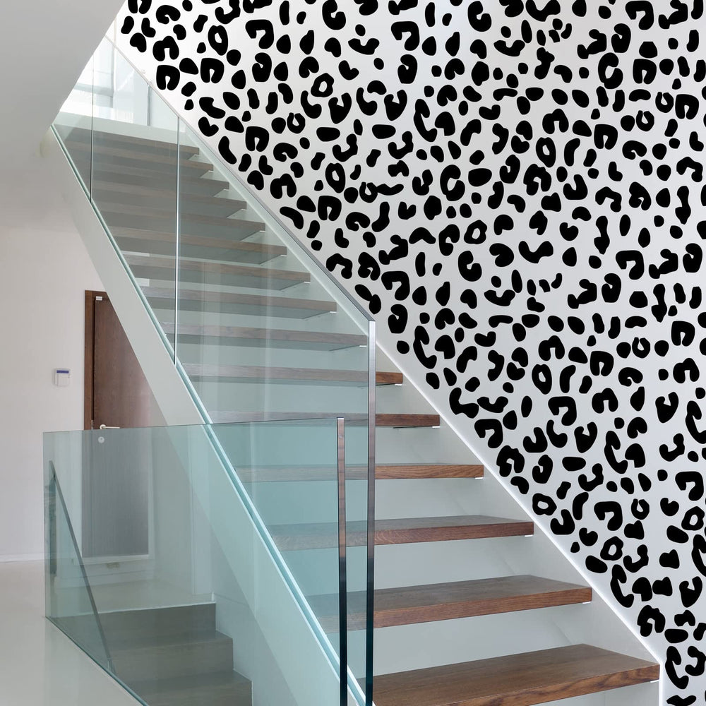 Outus leopard print wall decals room idea illustrates quick decor upgrade for dorms.