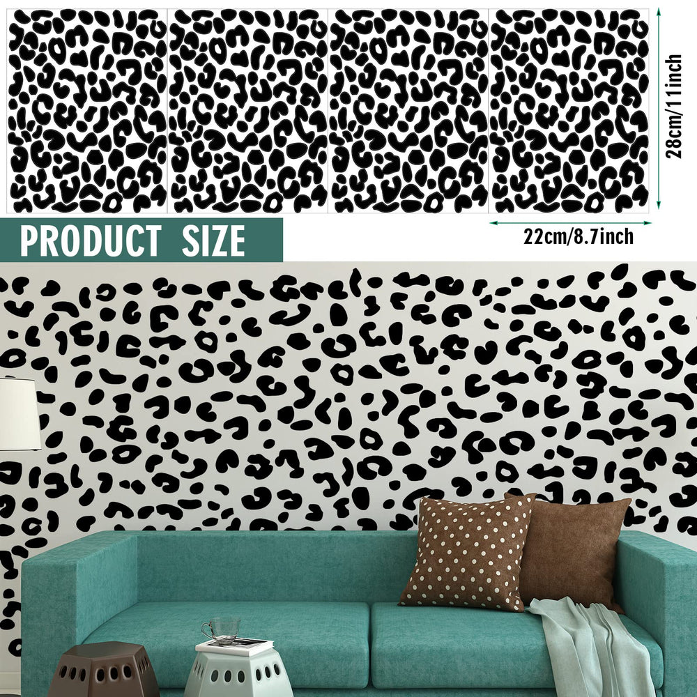 Outus leopard print wall decal sheet three offers versatile placement for nurseries or classrooms.