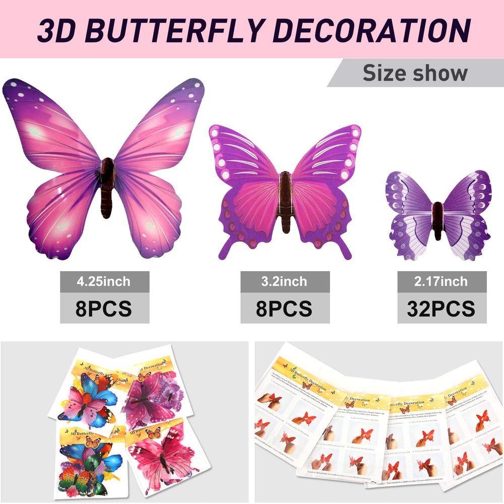 Outus luminous butterfly wall decal glow-in-the-dark for nighttime decor