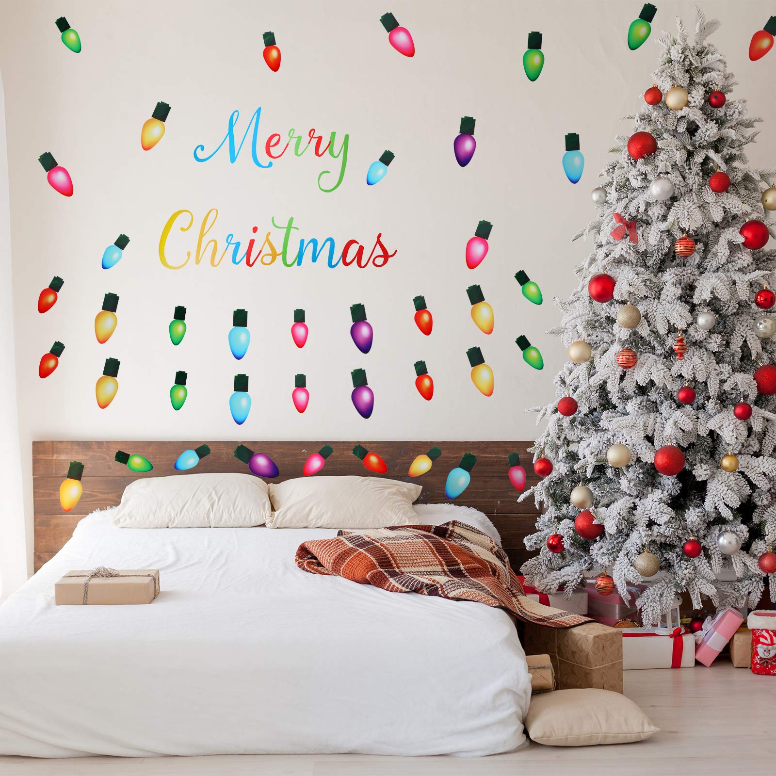 Outus merry Christmas peel stickers offer quick, reusable holiday accents for doors.