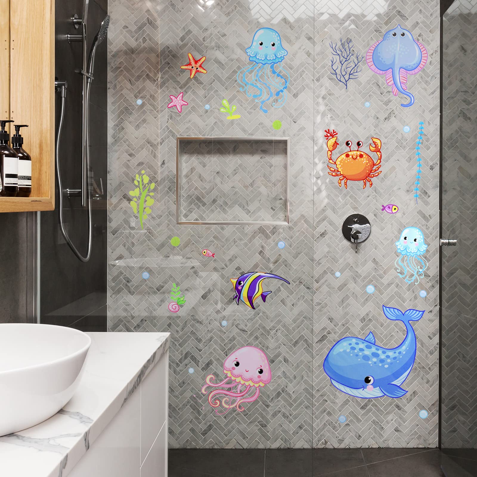 Outus Ocean Life colorful reef-scene decals transform bedrooms into underwater adventures