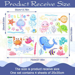 Outus Ocean Life sea turtle decals brighten walls with durable waterproof appeal