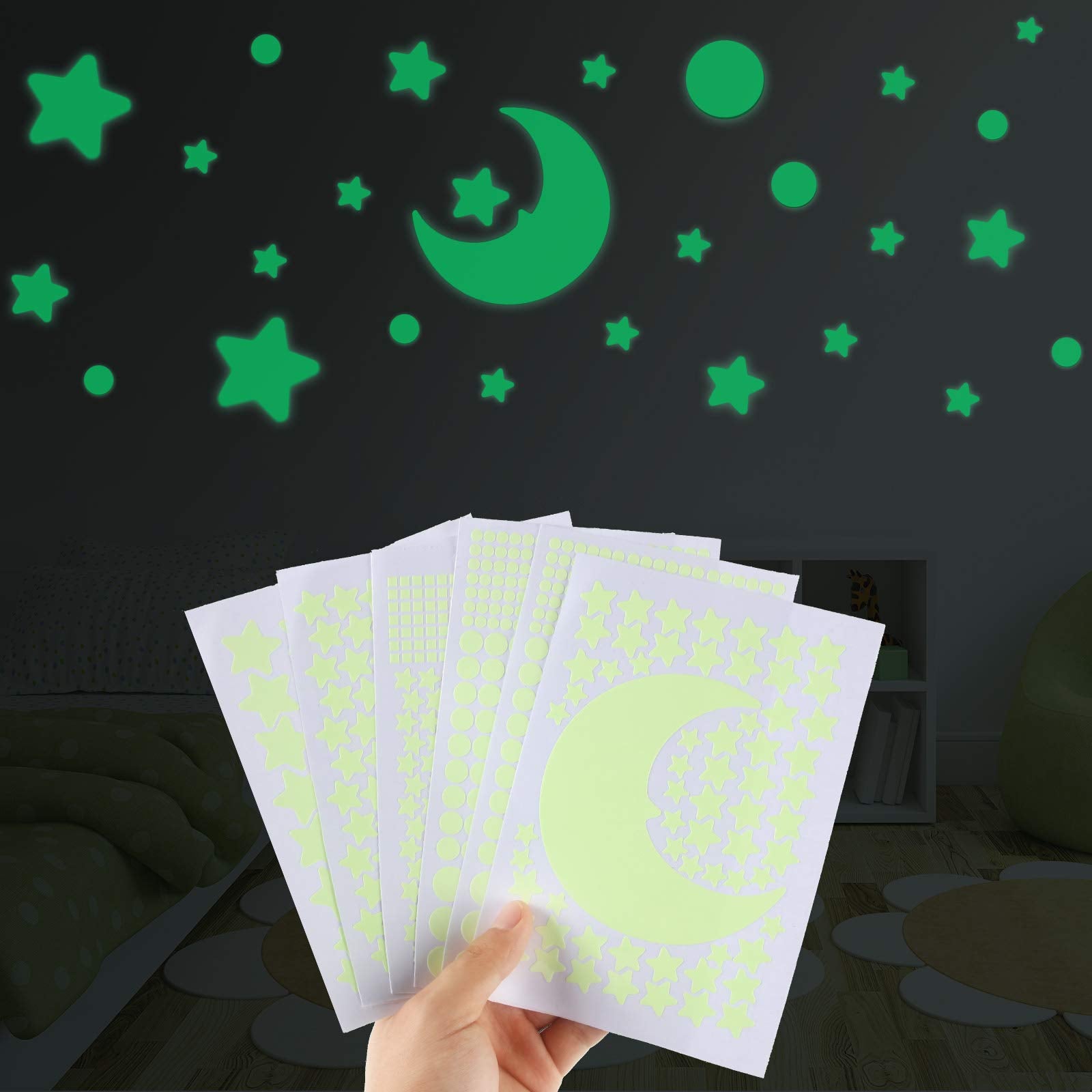 Outus glow stars used for party decor and nighttime ambience