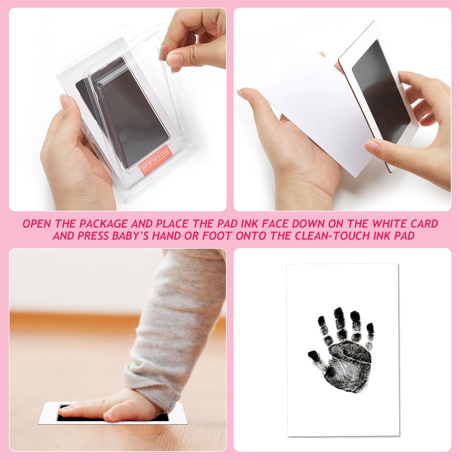Outus paw print kit color pack with orange, pink, green, blue cards